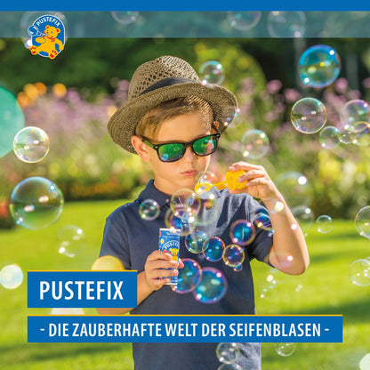 PUSTEFIX 3 x 5 liter refill canister, made in Germany. Perfect for weddings, children's birthdays, and summer parties. Colorful bubbles for kids and adults.