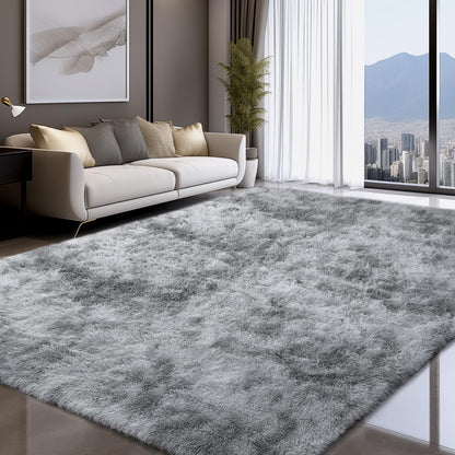 Sour Lemon high-pile carpet gray carpet living room   160x230 Washable non-slip Extra Large Carpets Bedroom Fluffy Modern Rugs Mat Rugs for Bedroom Nursery