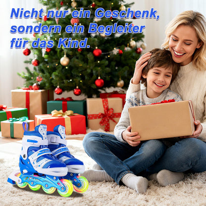 JIFAR Kids Inline Skates, Adjustable Lighted Inline Skates for Women Men 30-33 34-37, Inline Skates Girls Boys Adjustable Roller Skates for Kids.