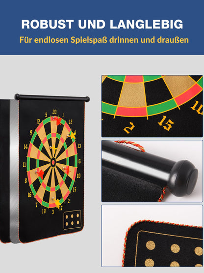BATURU Magnetic Dart Board for Kids aged 4 and up, double-sided magnetic dartboard with 12 safe darts, gift for boys for birthday and Christmas, indoor and outdoor games.