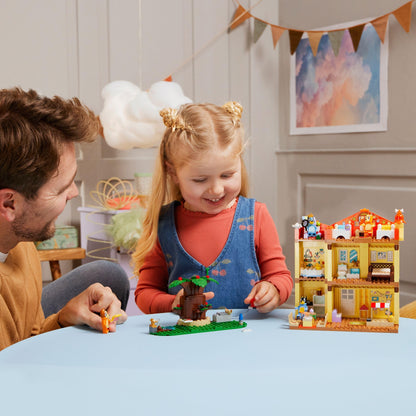 LEGO Bluey: Bluey's Family House Toy - Modular Playset with Multiple Rooms, a Garden, 4 Minifigures & Fun Accessories - Birthday Gift for 4+ Year Old Girls & Boys or TV Show Fans - 11203