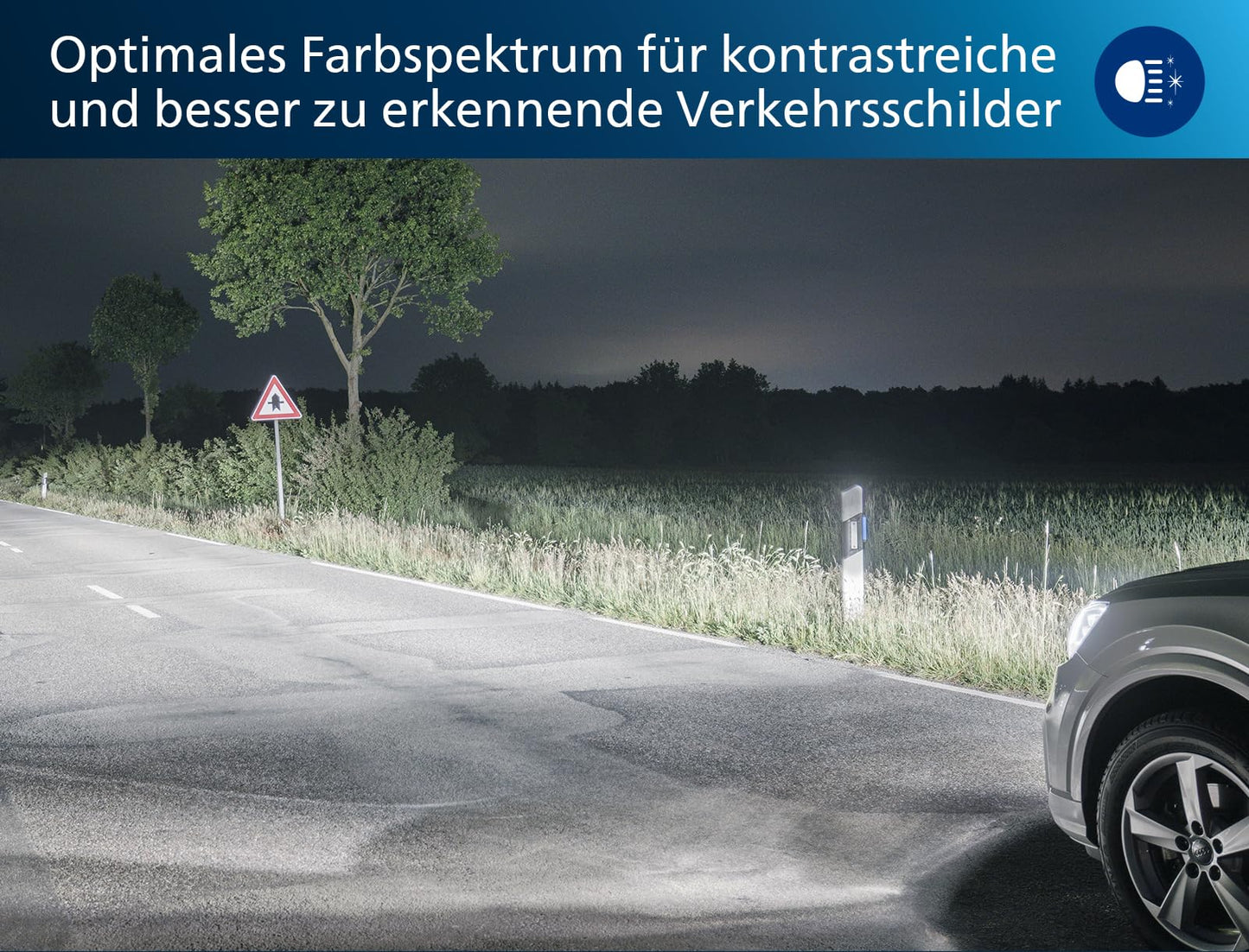 Philips Ultinon Pro6000 Boost gen2 Direct-fit H4-LED headlight bulb with road approval*, +300% brighter light**