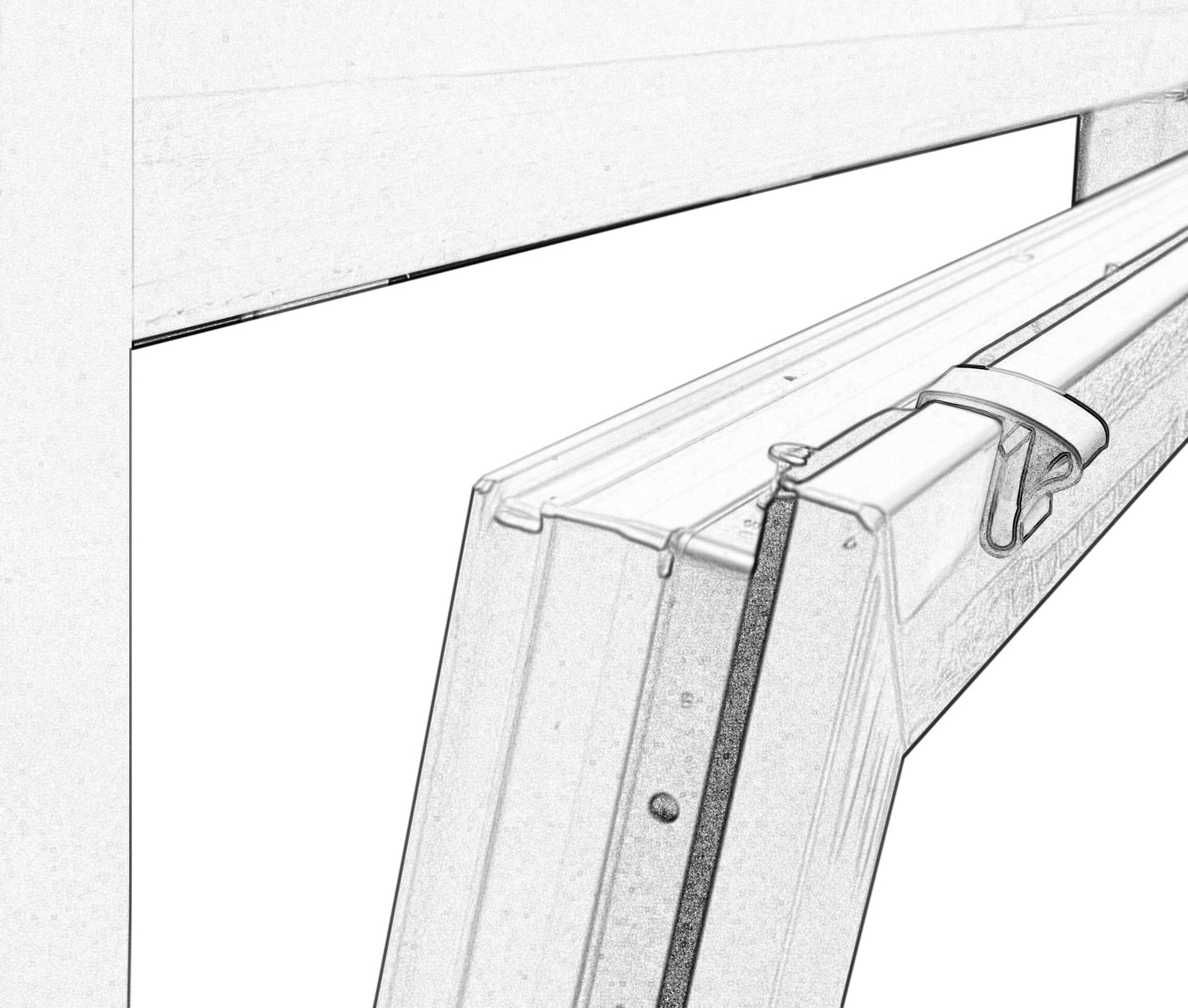 Deco Company Aluminum Blind without drilling, For clamping, Including clamping brackets, Privacy, Light protection, Glare protection, Aluminum blind, Slate color, 60 x 130 cm