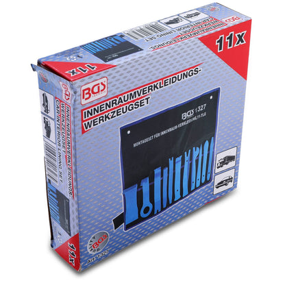 BGS 1327 | Interior trim tool set | 11 pieces | plastic levers | made of fiberglass reinforced plastic