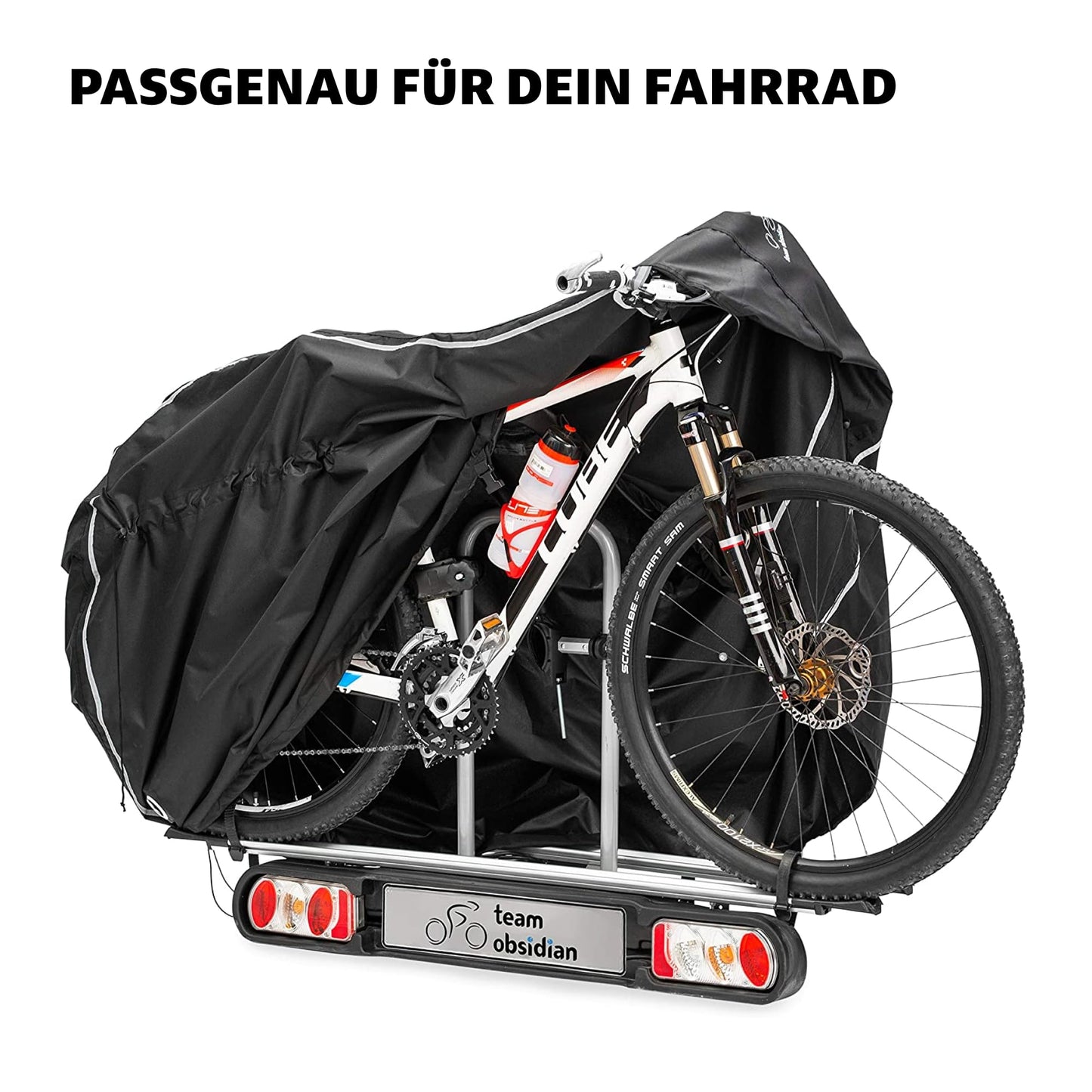 TeamObsidian Bike Shed Weatherproof - Waterproof Bike Cover - 600D Bike Garage Outdoor - 1 to 3 Bikes - Bike Tarp Bicycle Cover - Bike Protection Cover on the go