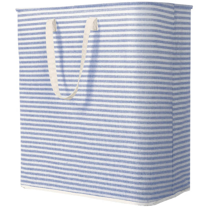 Lifewit 100L Laundry Basket, Large Laundry Hamper, Foldable Laundry Box, Laundry Sorter, Waterproof Clothes Organizer, Storage Box with Handles for Clothes, Towels, Toys, Blue