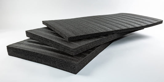 TYGR Multilayer foam 1000x600x30 black for tools, camera & more. Easy to customize. Tool insert. Case insert. Kaizen.