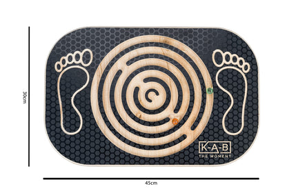 Balance board with labyrinth, wooden balance board, wobble board, board for yoga and exercise, balance, coordination, wooden toy, wobble board for kids, toddlers, teens, adults.