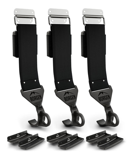 Borrow Bicycle Wall Mount - adjustable bike rack for the wall - suitable for E-bikes, road bikes, MTBs - rubber-coated hook to prevent scratches
