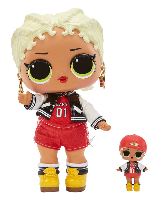 L.O.L. Surprise! Big Baby MC Swag - 28cm big baby doll to collect - fashion, shoes, accessories & more to unbox - 2-in-1 packaging playset - earrings to wear and share - for kids 4+