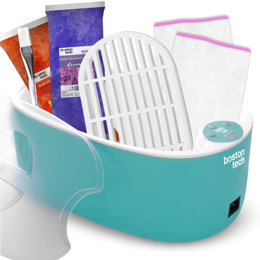 Paraffin wax warmer for hands and feet. Thermotherapy, muscle pain, arthritis, aesthetic use, and hydration of the skin. Fast heating in 40 min. Capacity of 5 L. BE108 (Green)