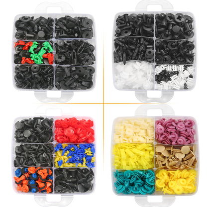 Uolor 1240pcs Car Fasteners Clips, Universal 32 Types Door Panel Clips Bumper Trim Clips Nylon Plastic Rivets Plastic Clips Set with Removal Tools.