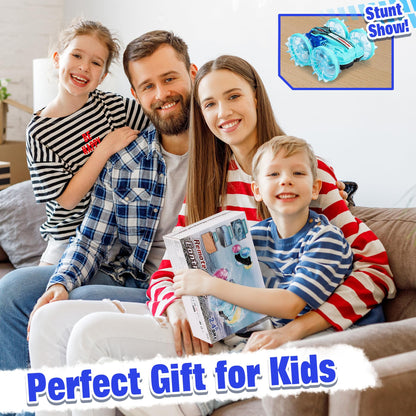Ophy Amphibious Remote Control Car, Waterproof RC Toy, Amphibious Waterproof RC Stunt, Christmas Gifts Toy for Ages 3-9.