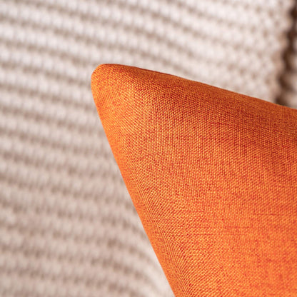 MIULEE 2-pack Waterproof Pillow Cover Outdoor Throw Pillow Modern Decorative Cushion Covers Decorative Pillow Case Decor for Garden Sofa Living Room Bed 45x45 cm Orange