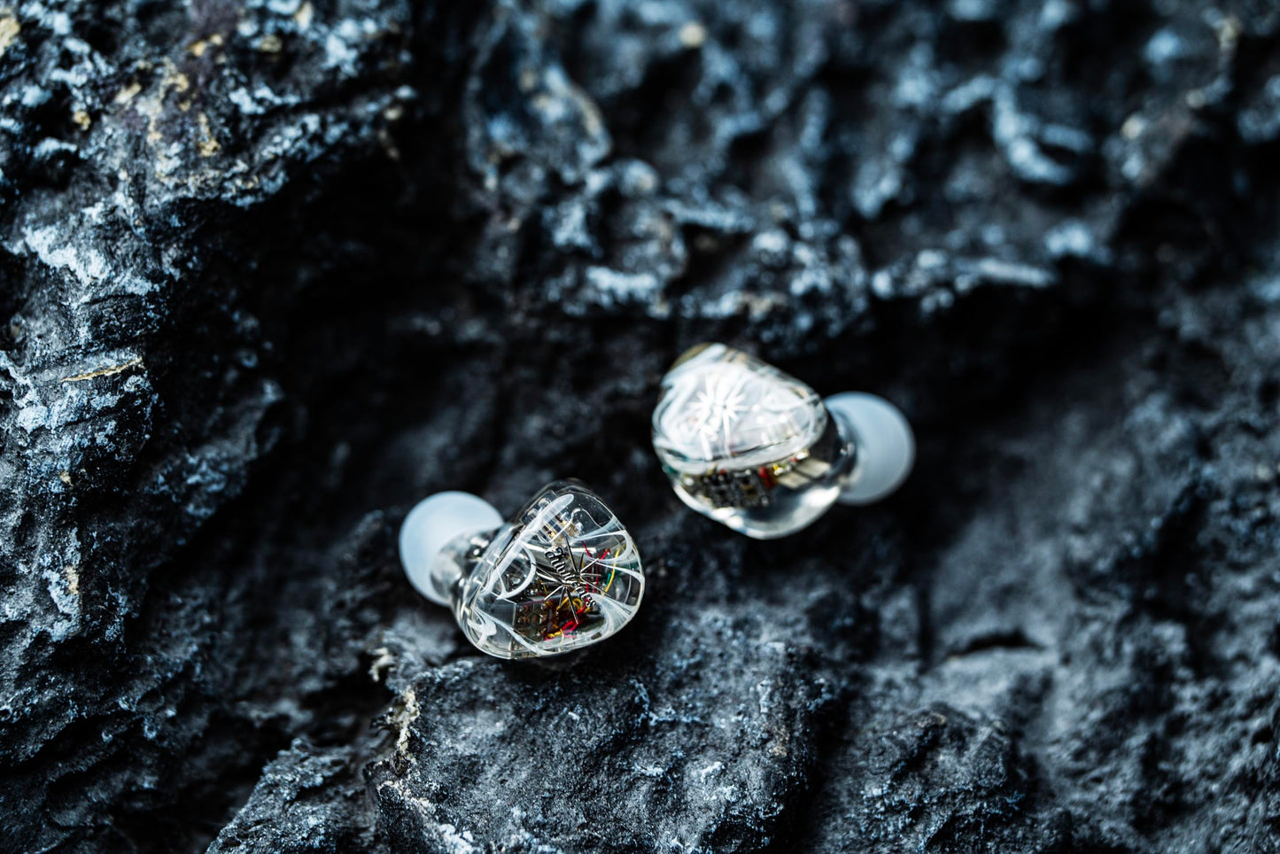 LINSOUL Kiwi Ears Orchestra Lite Performance Custom 8BA In-Ear Monitor IEM with Detachable 4-Wire 7N Oxygen-Free Copper OFC Cable, Handcrafted Faceplate (Clear)
