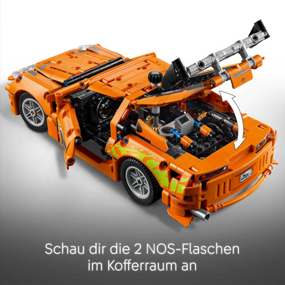 LEGO Technic Fast and Furious Toyota Supra MK4 - Toy Car - Featuring 6-cylinder engine & opening doors - Model set for boys and girls aged 9 and up - Perfect birthday gift idea 42204