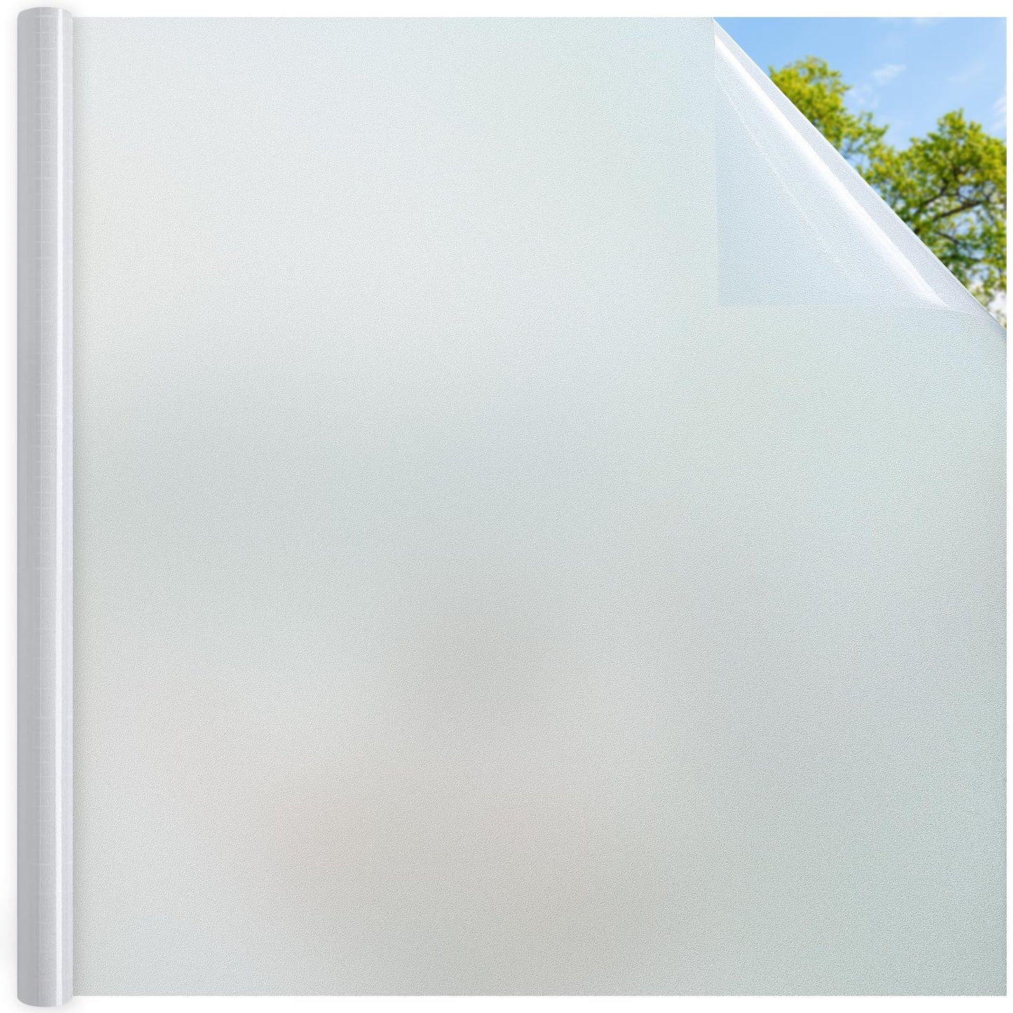 DOWELL window film opaque privacy film window 90x200cm, frosted glass film self-adhesive static cling film, privacy adhesive film privacy UV protection film glass film for bathroom