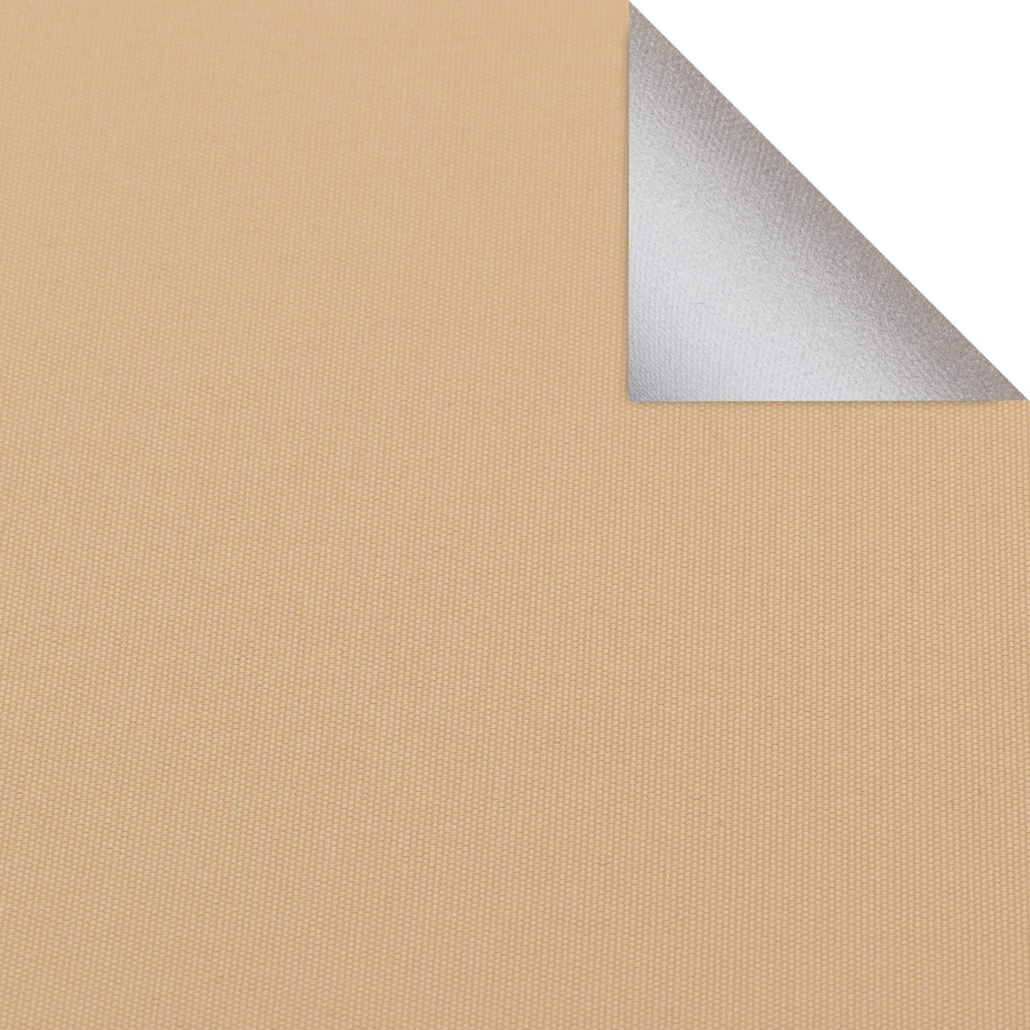 Estika blackout roller blind thermal roller blind without drilling - 145 cm x 120 cm - Beige - 13 fabric colors, roller blinds for windows without drilling, clamp fix roller blinds for windows inside (145 cm fabric width)