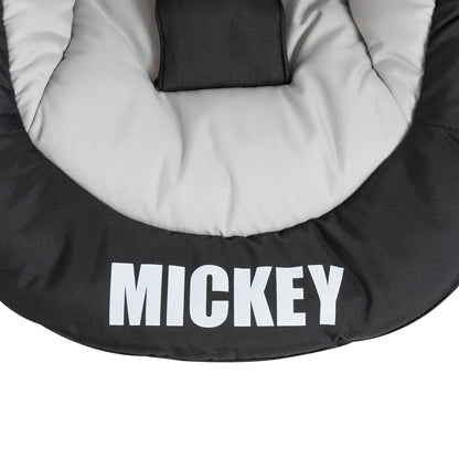 Hauck Baby Bouncer Rocky for babies from birth up to 9 kg, One-handed adjustable backrest, Rocking and bouncing function, Easy to carry with handle, 3-point harness (Disney Mickey Stars)
