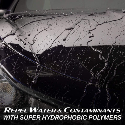 Turtle Wax Hybrid Solutions Ceramic Spray Coating, 500 ml, 1 pack, Mango scent. Provides incredible shine, protection, extreme water repellency, and enhances your vehicle's finish.