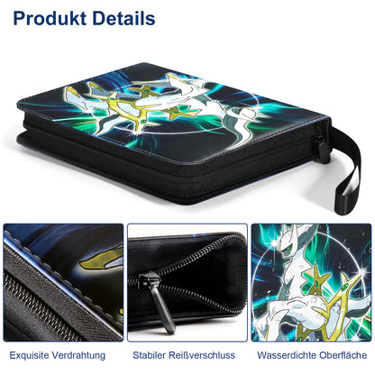 Collectible album for Pokemon cards, 50 pages 900 pockets card binder, Portable waterproof PU card holder, Collectible card albums. It is the perfect gift for kids. 50 pcs per page.