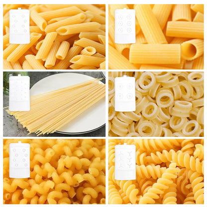 Pasta attachment for KitchenAid stand mixer, pasta roller attachment with 6 different noodle shapes, spaghetti and fettuccine for KitchenAid mixer accessory.