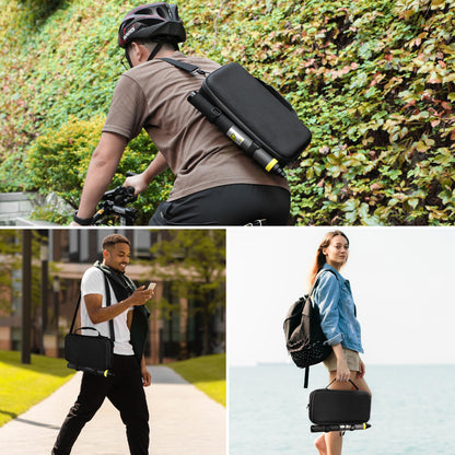 AMAZEAR carrying bag for Insta360 X4 / X5 case, compatible with 3m 9.8ft Extended Edition selfie stick, portable waterproof shoulder bag for Insta360 X5 / Insta360 X4 / X3 ONE X2 accessories.