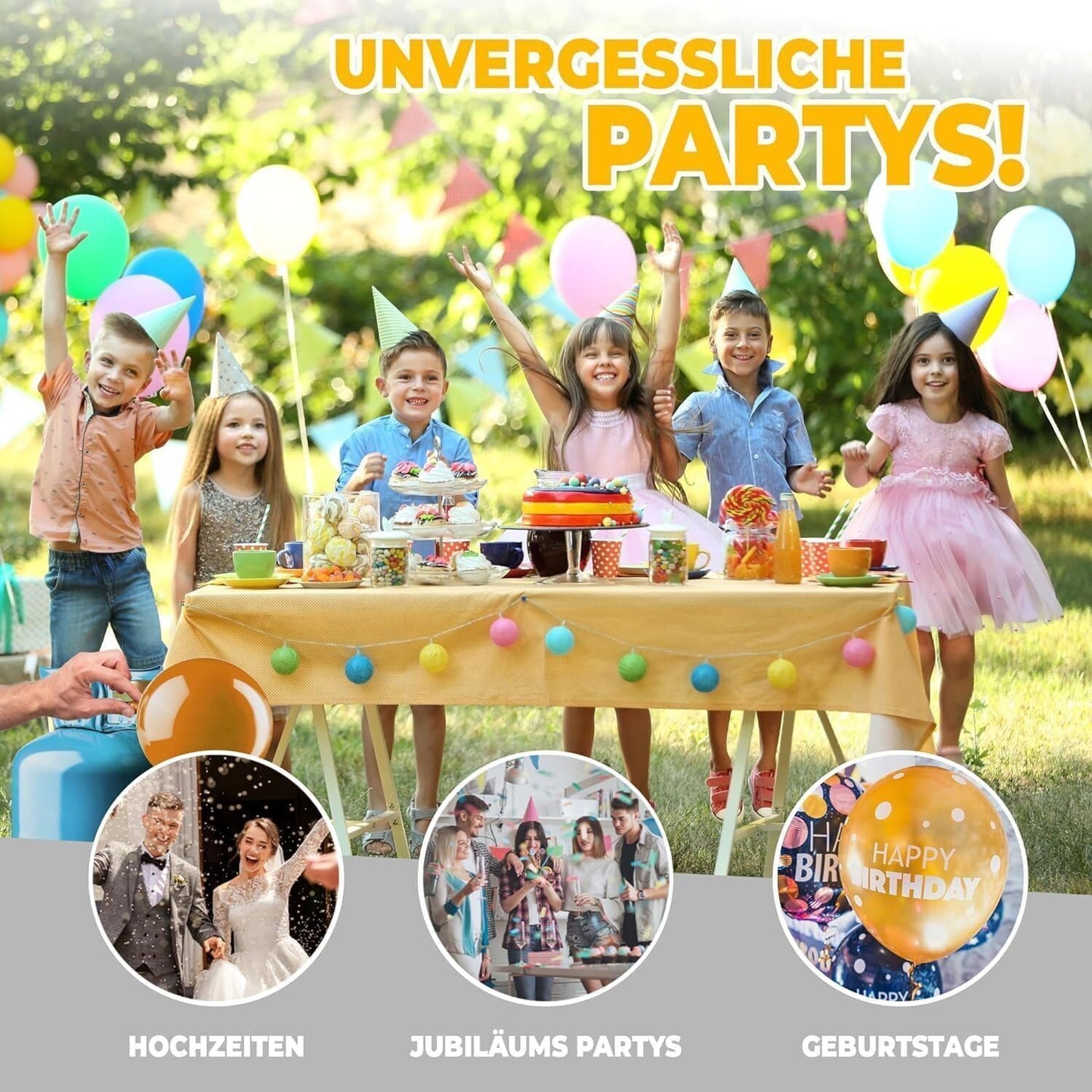 Brogaz Balloon Gas [for 30 balloons] - Helium Balloon Gas for up to 30 balloons - Small helium gas cylinder including STAHLMANN® information sheet.