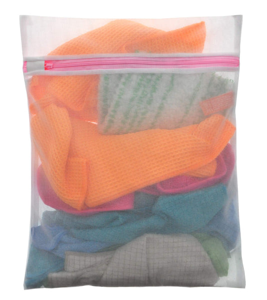 Jemako 3-piece window set: cleaning glove, drying cloth (45x60 cm), Profituch Plus M (40x45 cm) includes Sinland fine mesh laundry bag (blue).