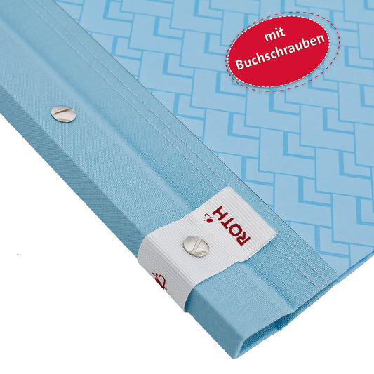 ROTH report folder "Pattern" with screw posts - swimming pool design - with 12 A4 transparent pockets, expandable