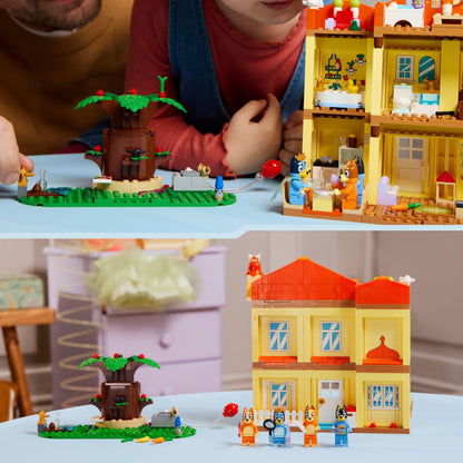 LEGO Bluey: Bluey's Family House Toy - Modular Playset with Multiple Rooms, a Garden, 4 Minifigures & Fun Accessories - Birthday Gift for 4+ Year Old Girls & Boys or TV Show Fans - 11203