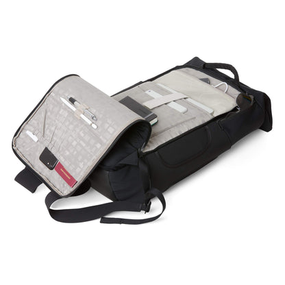 Salt Triplete Backpack made of nylon in the color black, with padded 16-inch tablet and laptop compartment, volume: 32L expandable to 37L, size: 32 x 21 x 56 cm, ZEN-SBP-001-858