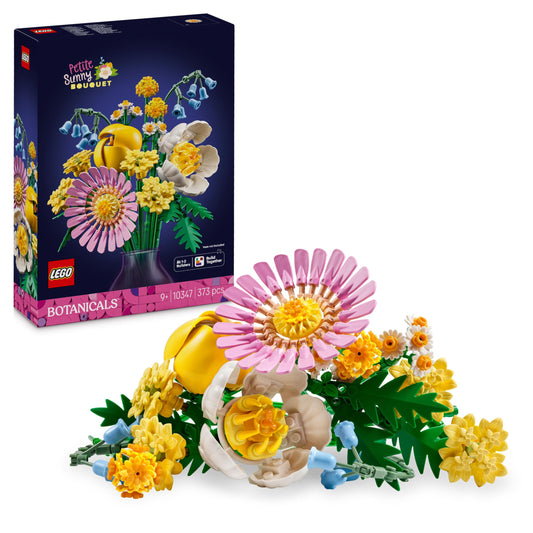 LEGO Botanicals Small Summer Bouquet - Playset with artificial flowers - Toy with bellflowers, daisies, tulips & more - Gift for girls and teenagers aged 9 and up - 10347