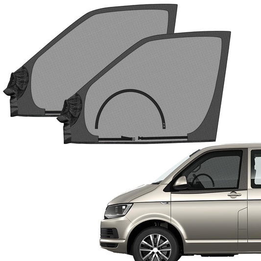 ZATOOTO Magnetic Side Window Insect Screens Compatible with VW T4 T5 T6, Car Window Mosquito Net for Front Doors, Protection from Mosquitoes Breathable for Outdoor Camping Travel