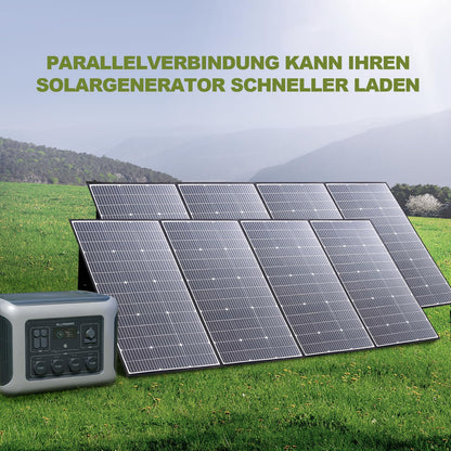 ALLPOWERS 400W Solar Panel, foldable solar module for R1500/R2500/R4000/S2000 PRO/S1500 portable power station, photovoltaic module solar system for outdoor garden balcony caravan camping