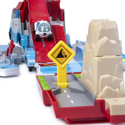 PAW PATROL True Metal Launch'N Haul PAW Patroller with Robodog, for True Metal die-cast vehicles, 1:55 scale, toy suitable for children aged 3 years and up.