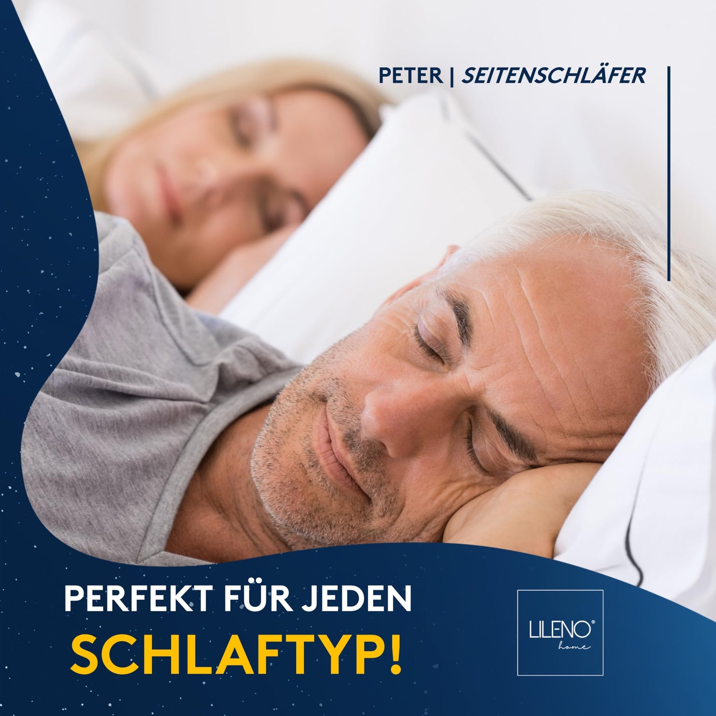 LILENO HOME pillow 40x80 [set of 2] - pillows 40x80 for a restful sleep - bed pillow 40x80 washable up to 95°C and with antibacterial treatment - allergy-friendly pillow as Pillow 40x80