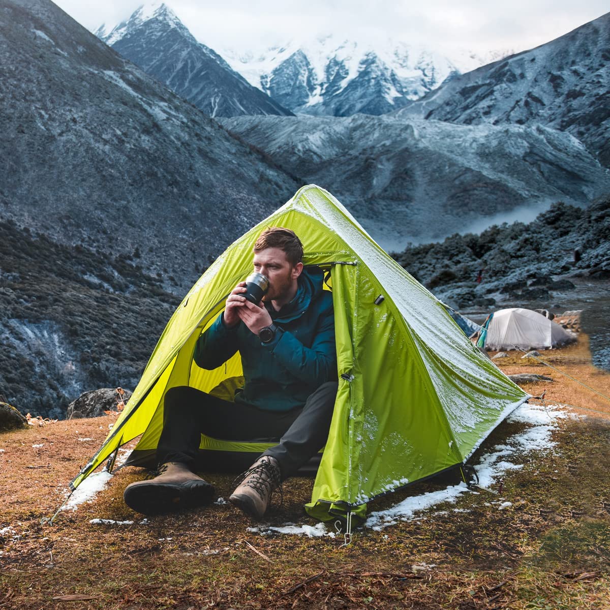 Naturehike Cloud up 2 Upgrade Ultralight Tents Double 2-Person Tent 3-4 Season for Camping Hiking (20D Light Green Upgrade)