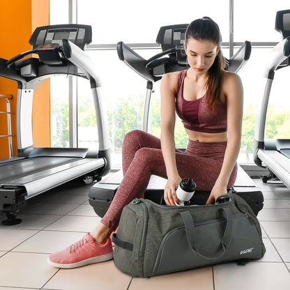 G4Free 45L Large Sports Bag & Travel Bag for Men and Women/ with Shoe Compartment & Wet Pocket/ Training Bag & Gym Bag & School Sports Bag/ for School & Sports & Fitness & Travel