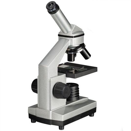 Bresser Junior Microscope Set Biolux DE 40x-1024x for kids and adults with high magnification, including USB camera and extensive accessories for the perfect start into the microcosm.