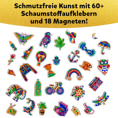 Skillmatics Slide & Seek - Pretty patterns, Easter basket fillers, mess-free art, magnets, DIY colorful creative activity, craft sets, gifts for kids, teens, adults, families.