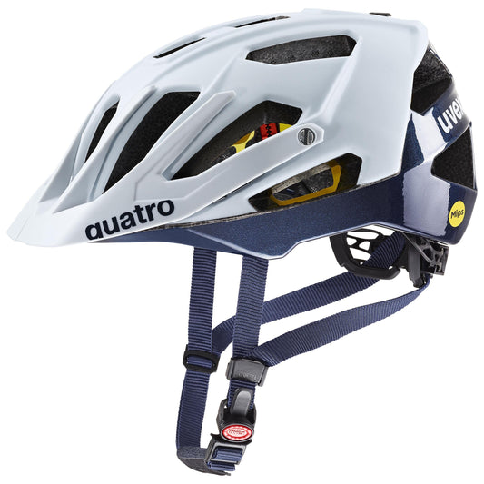 uvex Quatro cc MIPS - safe MTB helmet for men and women - MIPS system - washable interior - Cloud-deep Space matte - 56-61 cm