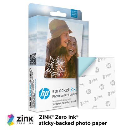 HP Sprocket Portable Instant Photo Printer, 2 x 3 inches, Blush Pink