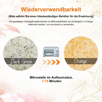 5.5 LBS Silica Gel Desiccant for Drying Flowers Silicate Dry Salt for Flowers DIY Silica Gel Reusable Drying Crystals with Color Change
