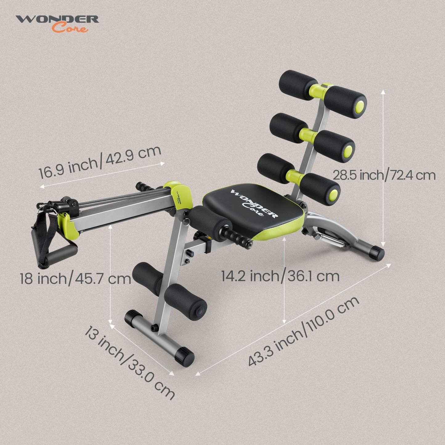 Wonder CORE Fitness Benches Weight Bench, Abdominal Training Equipment, Adjustable Abdominal Machine for Abdominal Training, Sit-up Training Equipment for Home Workouts, Training Chair