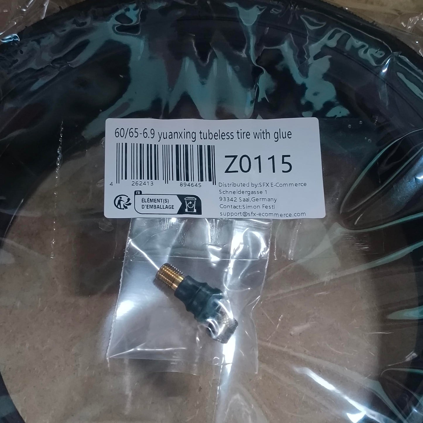 escootervision Tires Tubeless 60/65-6.9 for Ninebot Max G2 G2D Rear Wheel with Gel Layer OEM