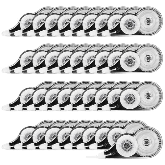 Yoosso 36 Piece Correction Tape Set, 12m x 5mm Mini Correction Mouse with Cap Correction Tape Roller for Kids Students Office Home School (Black)