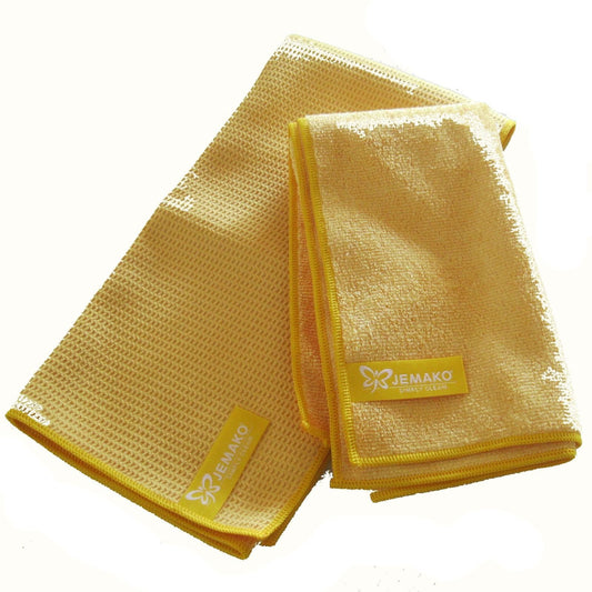 Jemako 2-piece Set YELLOW - Profit Cloth (40x45 cm) + Drying Cloth (45 x 60 cm)