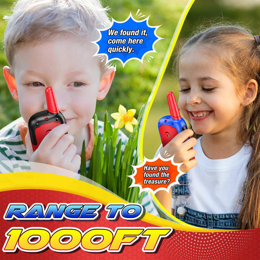 Toyokid toy for ages 3-10, walkie talkie gift for boys and girls ages 3-12. Outdoor toy gift idea for boys, garden play toy for kids.