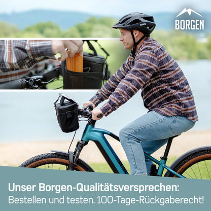 Borrow KLICKfix handlebar bag smartphone - water-repellent and spacious bike handlebar bag 6 L - bike bag handlebar ebike - bike bag phone